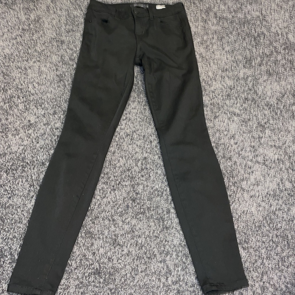 Level 99 black mid high rise ultra skinny jean